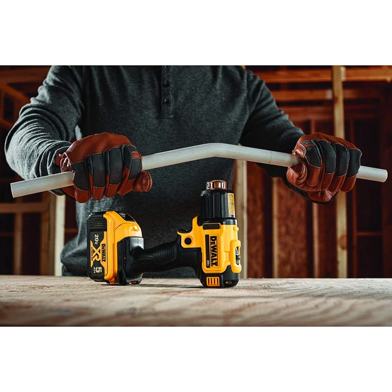 DEWALT DCE530 20V Cordless Heat Gun Temperature Adjustable Lithium Battery Compact Hot Air Industrial Electric Two Nozzles