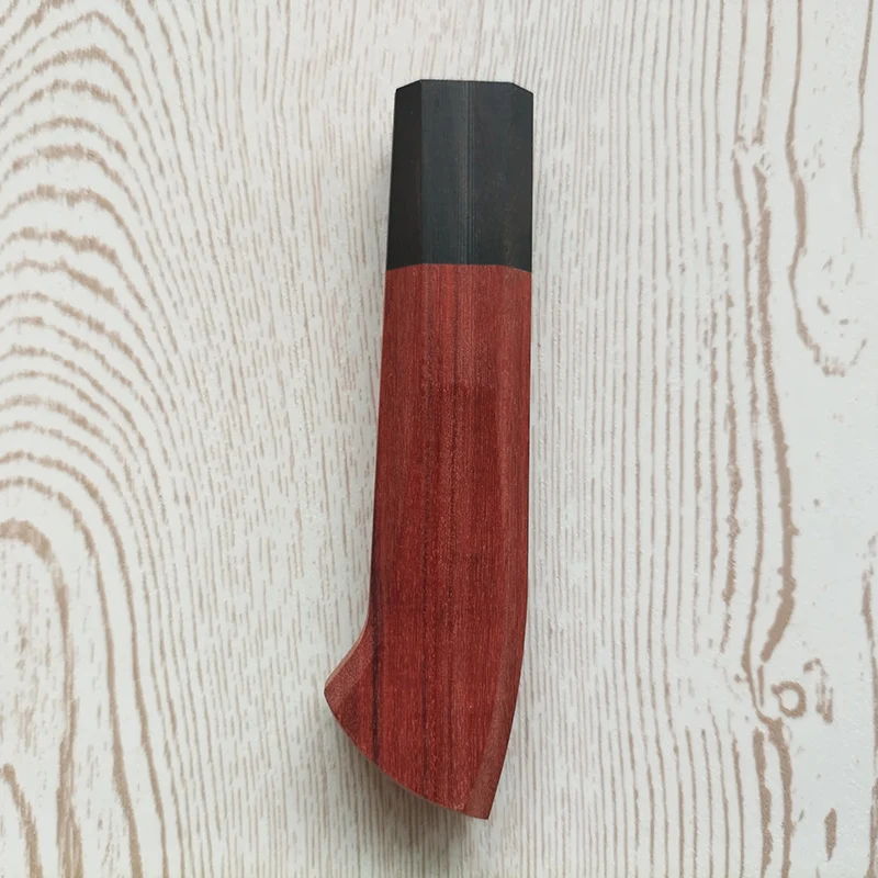 2 Types CNC Natural Solid Wood Material Japanese Style Kitchen Knife Octagonal Wooden Handle Scales DIY Making Accessories Parts