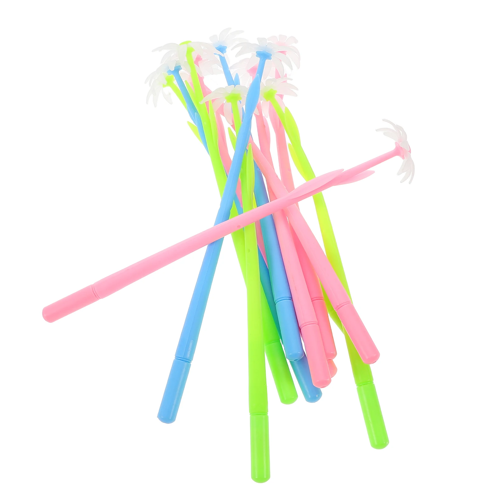 

30pcs Creative Flower Pens Cute Gel Ink Pens Smooth Writing Multipurpose Stationery For Students School Office Use Floral Design