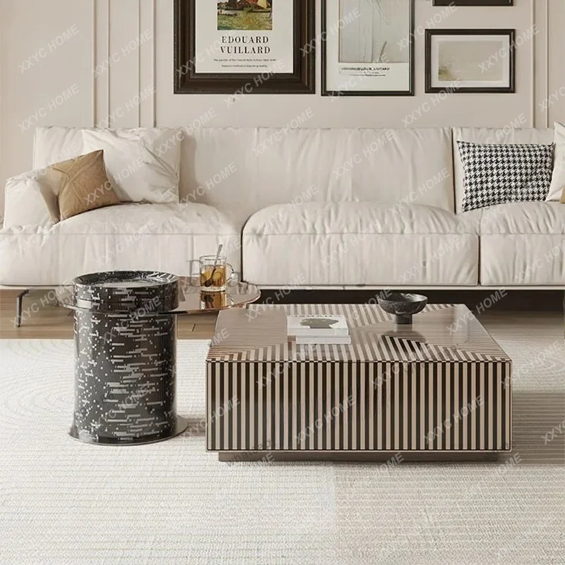 

minimalist size coffee table combination small apartment living room household square table