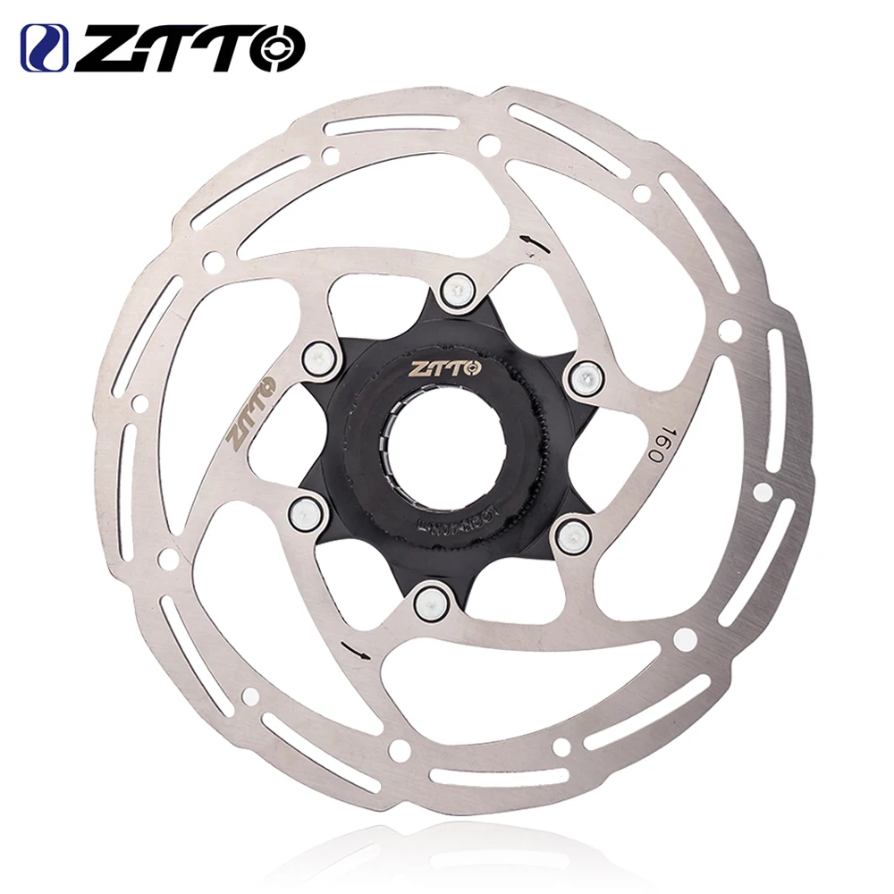 ZTTO Bicycle Brake Rotor Center Lock Hub Mount 140 160 180 203mm Disc High Strength Steel 1.8mm For MTB Road Bike