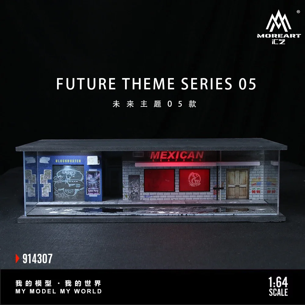 x-t-1-64-light-version-parking-lot-diorama-05-for-display-collection-gift