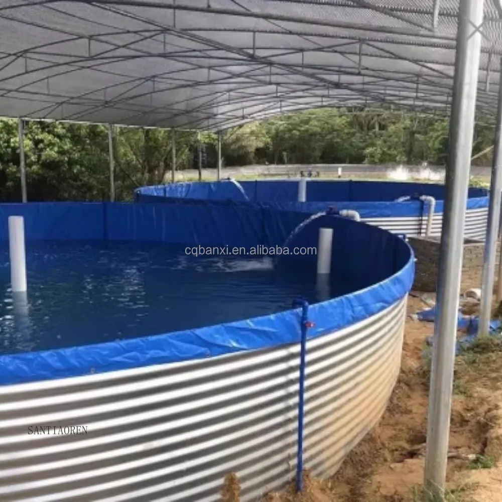 

2025Commercial Galvanized Steel Biofloc Fish Farming Equipment Tilapia Fish Pond Aquaculture Equipment