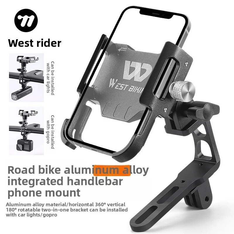 

Крепление для телефона на велосипед с подсветкой и адаптером для GoPro, универсальное крепление на руль для велоспорта, держатель для нескольких устройств