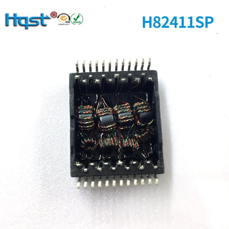 H5009nl 24pin Patch Gigabit Single-Port Network Transformer Double-Loop Autocoupling Isolation Filter with Poe