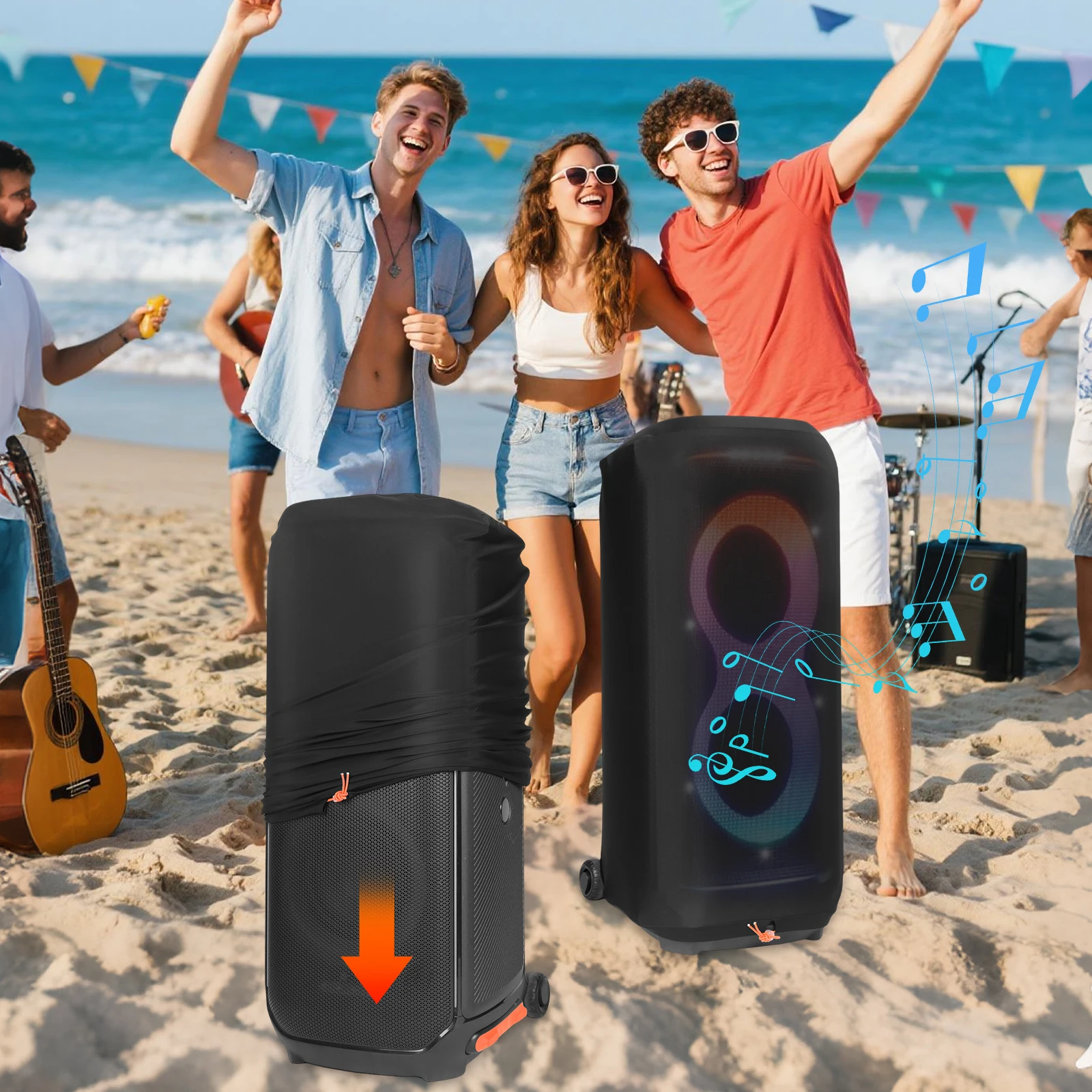 Speaker Cover Stretch Portable Party Speaker Dust Case Cover Sleeve Protector Accessories for PartyBox 710