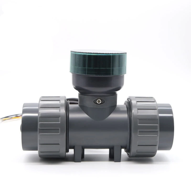 Smart LCD Digital Display Flowmeter RS485 Electronic Flowmeter PVC Large Diameter Flow Sensor For Farm/Garden Irrigation