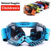 Vemar-gafas de motocicleta todoterreno para niños, gafas de Moto a prueba de viento, a prueba de polvo, para carreras de Motocross MX MTB HD, gafas de Moto para niños