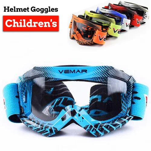 Vemar-gafas de motocicleta todoterreno para niños, gafas de Moto a prueba de viento, a prueba de polvo, para carreras de Motocross MX MTB HD, gafas de Moto para niños