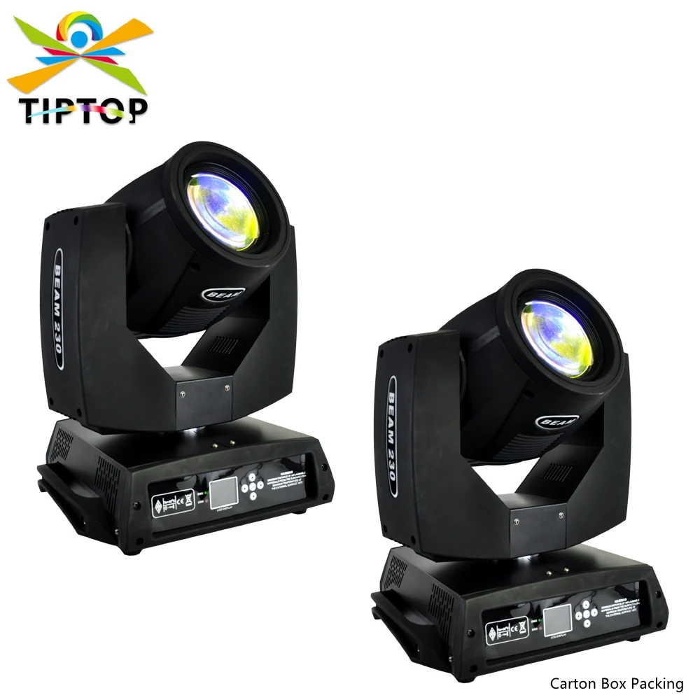 TIPTOP TP-7R 2 PACK 230W 7R Sharpy Beam Moving Head Light 16 DMX Channels 48 Prism with 6 Layer Coated Lens For Club Wedding