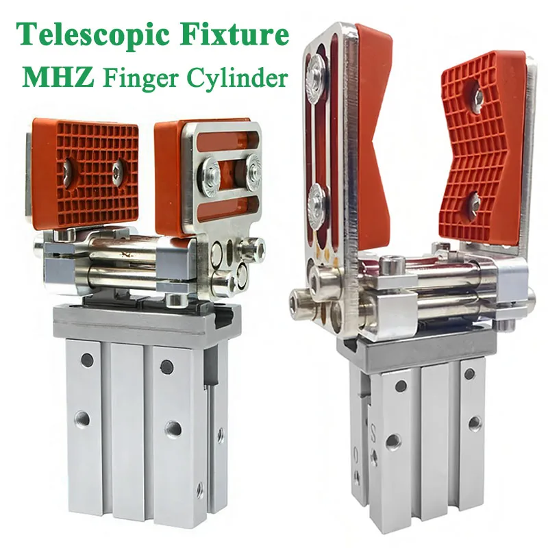Adjustable Parallel Telescopic Bracket Accessory Gripper Cylinder MHZ2-16D MHZL2-16D Silicone Clamp Pneumatic Automated Actuator