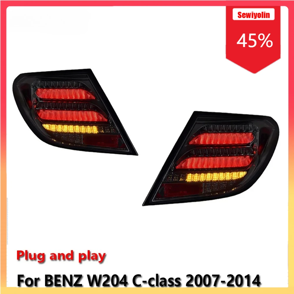 

Car Lamps Tail Light Assemblies For Benz W204 2007-2014 Auto Fog DRL Brake Turn Signal Lamp Plug and Play