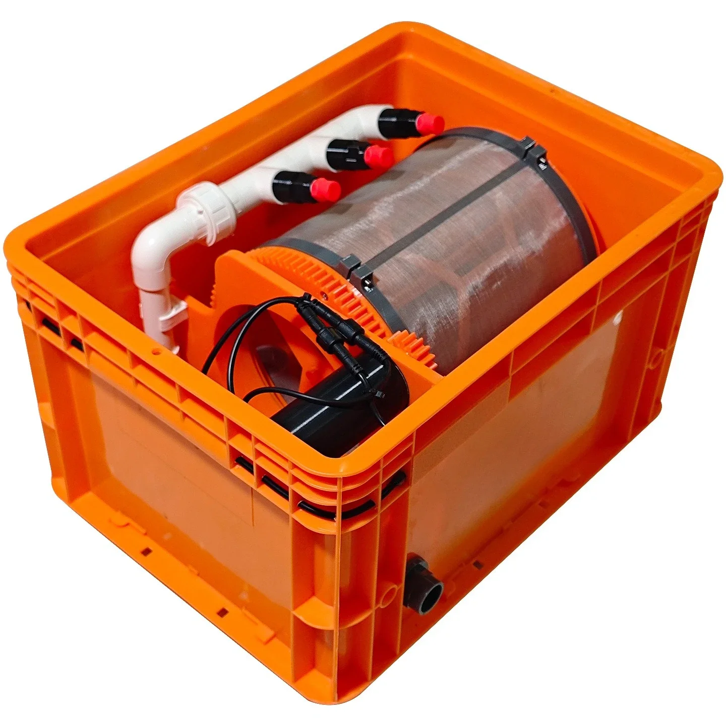 Mini automatic flushing filter rotary drum micro filter machine 10000 flow fish pond automatic backwashing sewage equipment