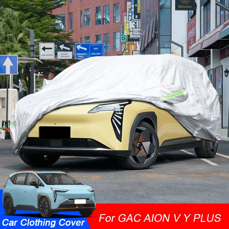 

Full Car Cover Rain Frost Snow Dust Waterproof For GAC AION V Y PLUS 2022-2025 Protect Anti UV Cover External Auto Accessories