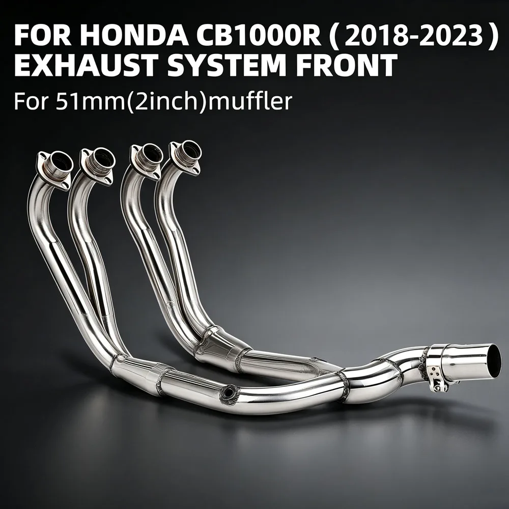 For Honda CB1000R 2018-2023 Motorcycle Exhaust Manifold Accessory Escape Headers Tube Compatible Original 51MM Interface Muffler