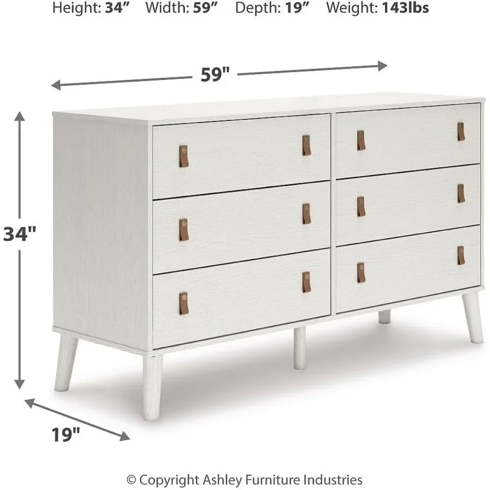 Commode a 6 cassetti Aprilyn Farmhouse, riscaldamento