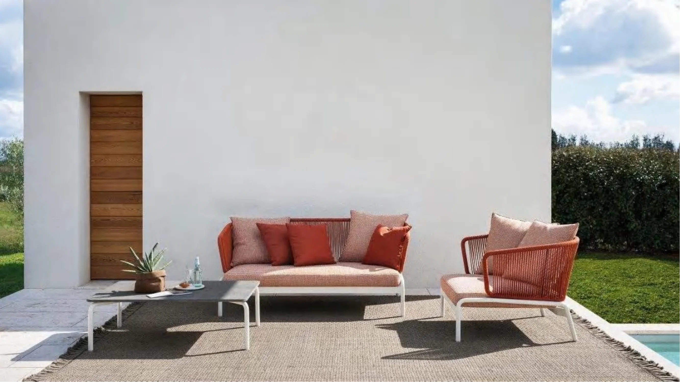 

Уличная веревочная мебель, садовые диваны, стулья и столы, уличный диван, наборы диванов из нейлоновой веревки