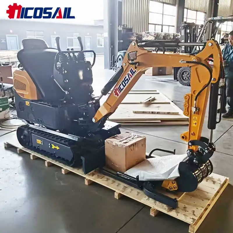 Mini escavatore cingolato di alta qualità: approvato EUR5 ed EPA per il drenaggio dei frutteti e lo sviluppo agricolo