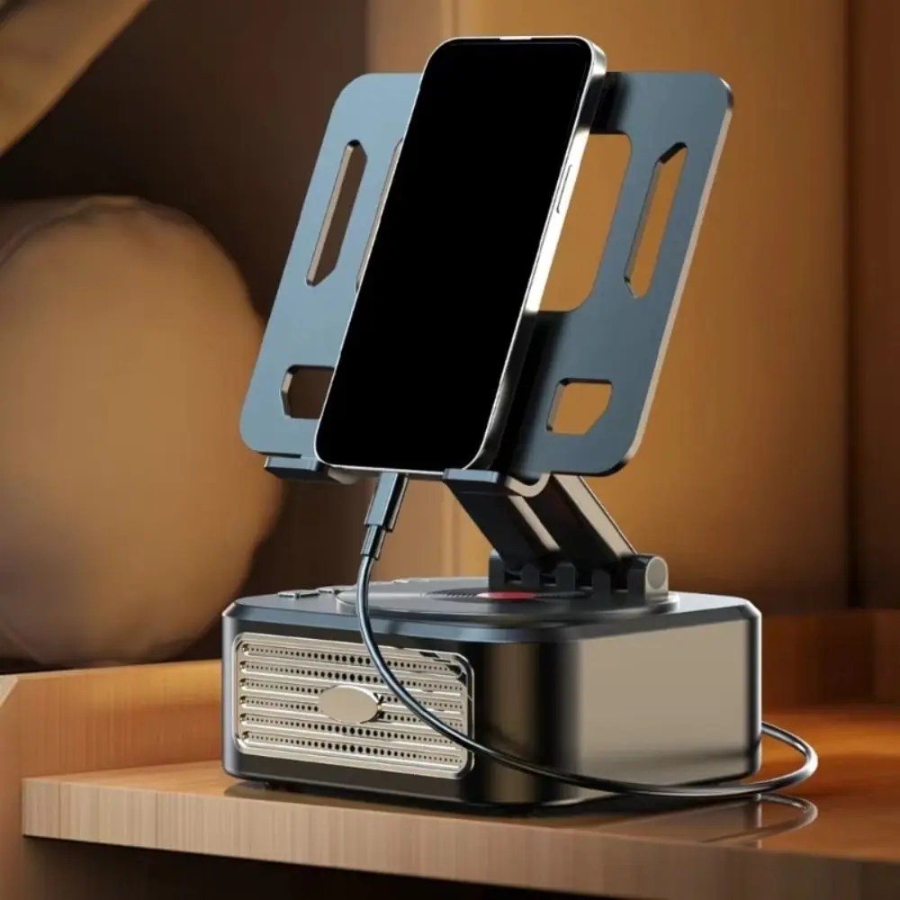 K Song 3 in 1 Desk Tablet Stand Singing High Sound Quality Wireless Bluetooth Speaker Foldable Innovative Broadcast Bracket