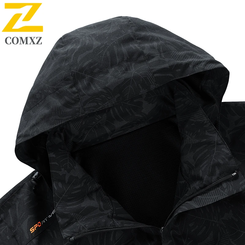 Autumn Men Sets Travel Tracksuit Two Piece Camouflage Waterproof Jacket+trousers Jogging Sportswear Sets Men's Hiking Clothing