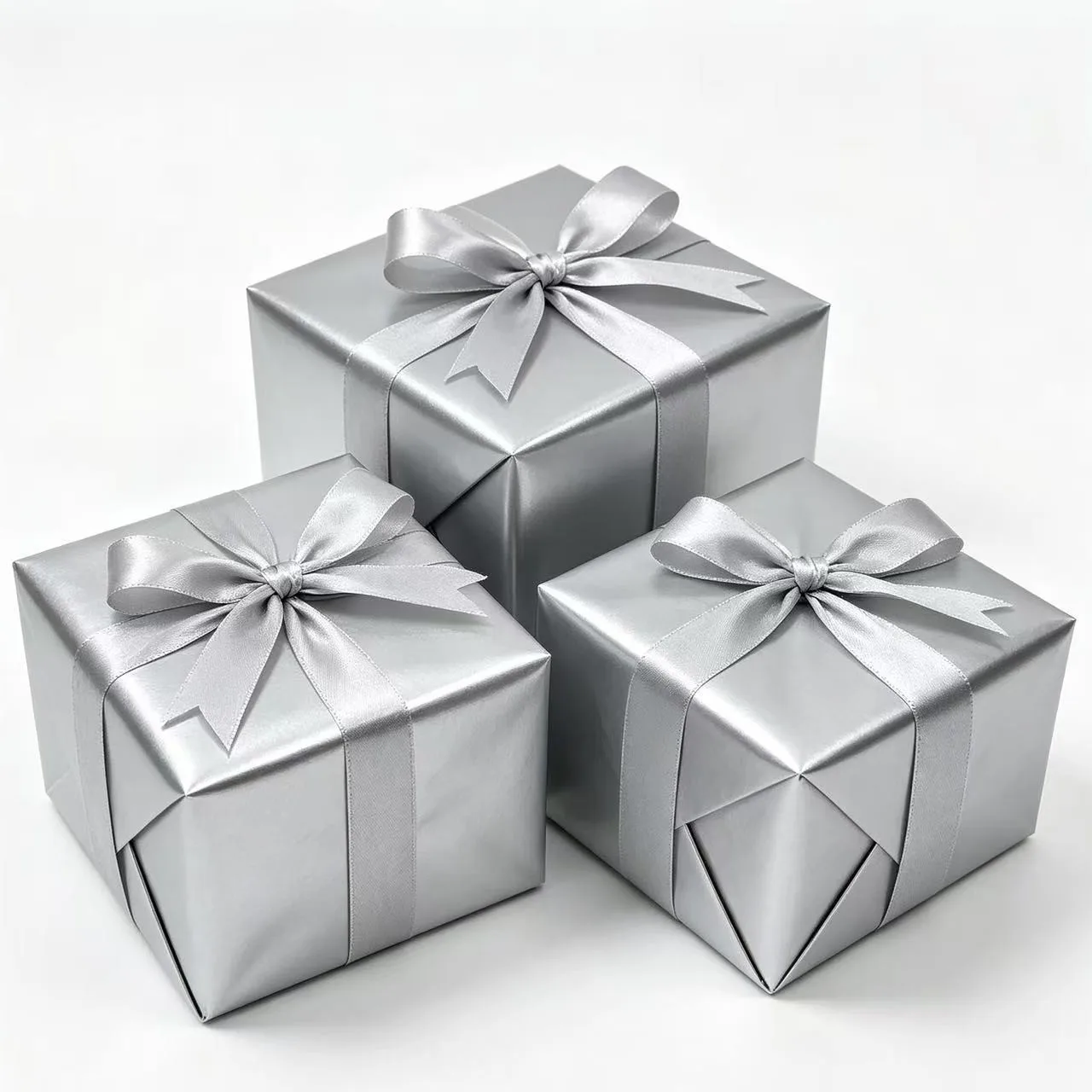 50pcs 35x50cm Silver Metallic Tissue Paper Gift Packing Paper Silver Foil Tissue for Flower Bouquet Gift Box Wrapping DIY Crafts