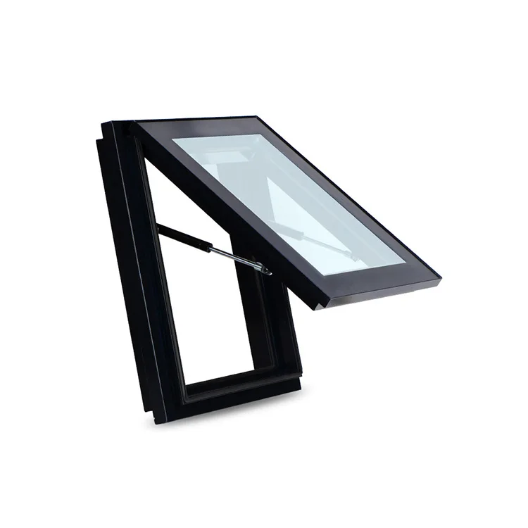 Aluminum Awning Window Frosted Glass Roof Skylight Window For House