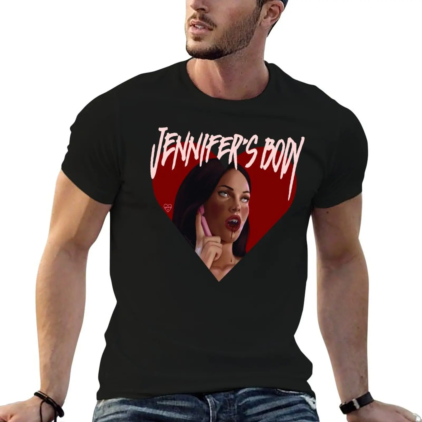

Jennifer sBody Heart Jennifer Check ! ORIGINAL T-Shirt man t shirts for men casual man t shirt luxury T-Shirt