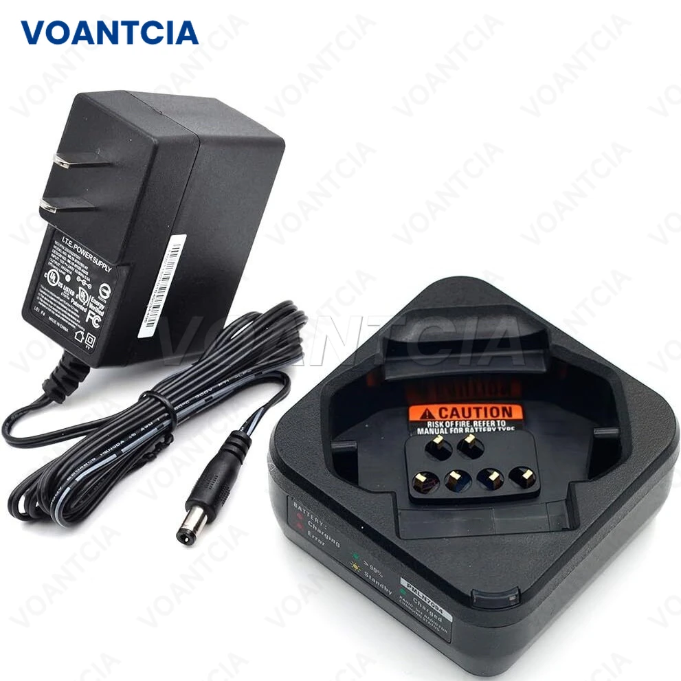 

Desktop Single Unit Battery Charger for Motorola DTR600 DTR700 DTR720 Radio Walkie Talkie Fit PMPN4468A PMPN4469