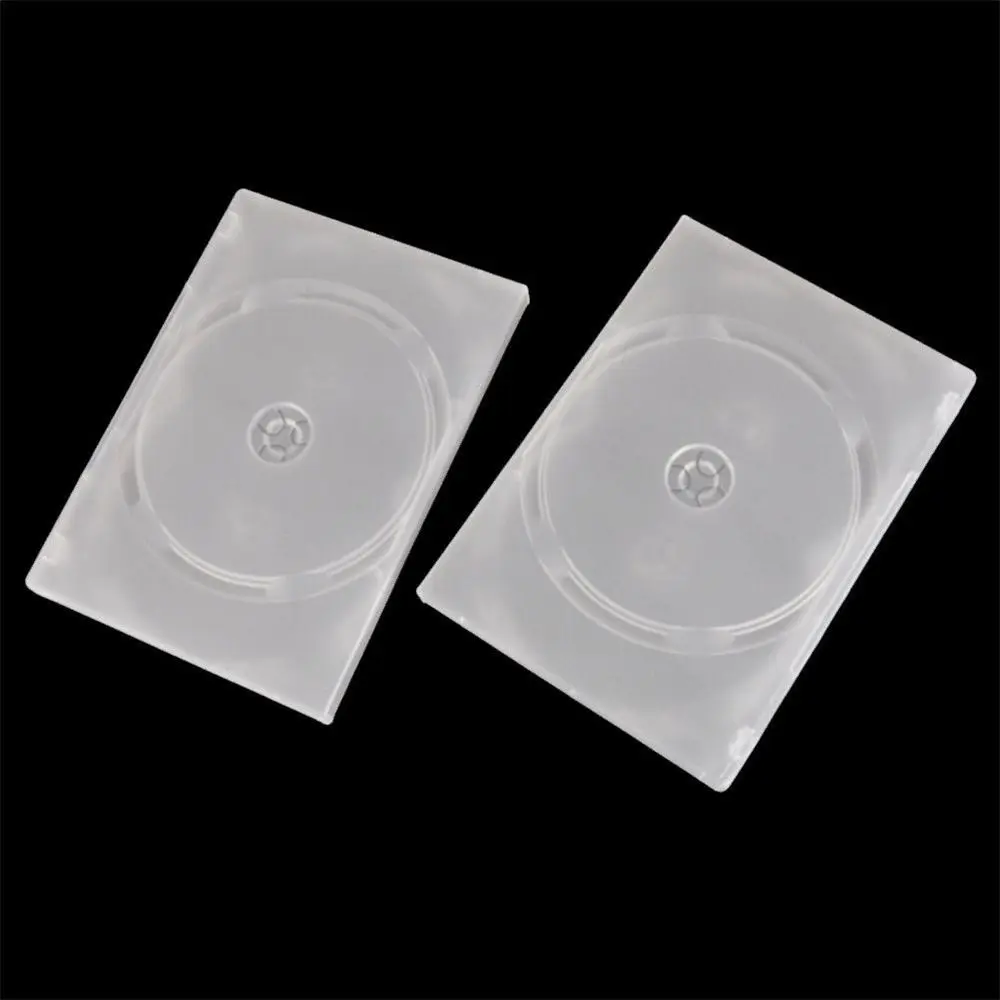 Durable Plastic Cover Clear for  3 Disc DVD Case CD Bags Movie Box Disc Holders
