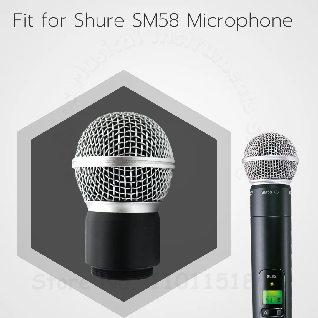 SM58 Mic Cardioid Dynamic Cartridge Capsule for SLX2 Wireless Transmitter Handheld Replacement