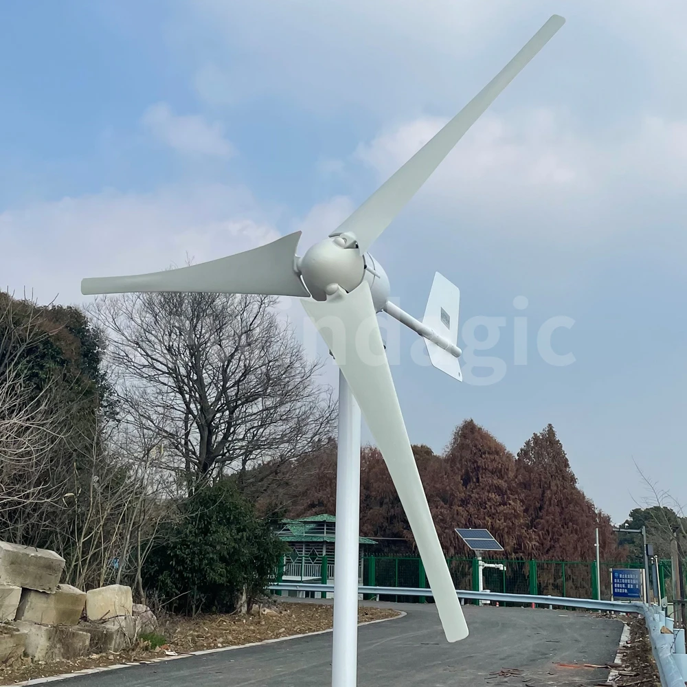 Low Noise Free Energy Wind Turbine 10000W Windmill Horizontal Permanent Magnet Generator Complete Set Off Grid System