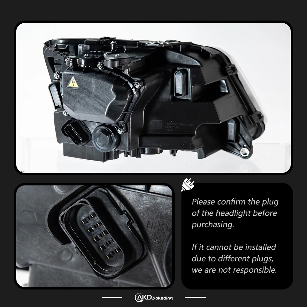 

AKD Стайлинг автомобиля для Audi Q5 фары 2009-2018 Q5 светодиодные фары проектор линзы Siginal DRL фары автомобильные аксессуары