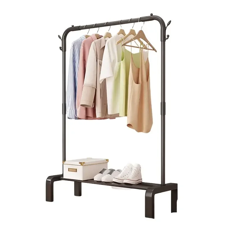 Nordic Metal Coat Racks Standing Modern Vertical Large Cloth Rack Hanger Organizer Bedroom Porte Vetement Home Decor Products