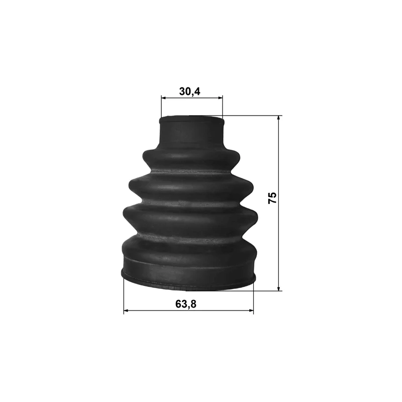 Boot Outer Cv Joint Kit 63.8X75X30.4 For Mercedes Benz W203 W204 W205 A205 C204 CL203 S203 S204 S205 0003570091 A0003570091