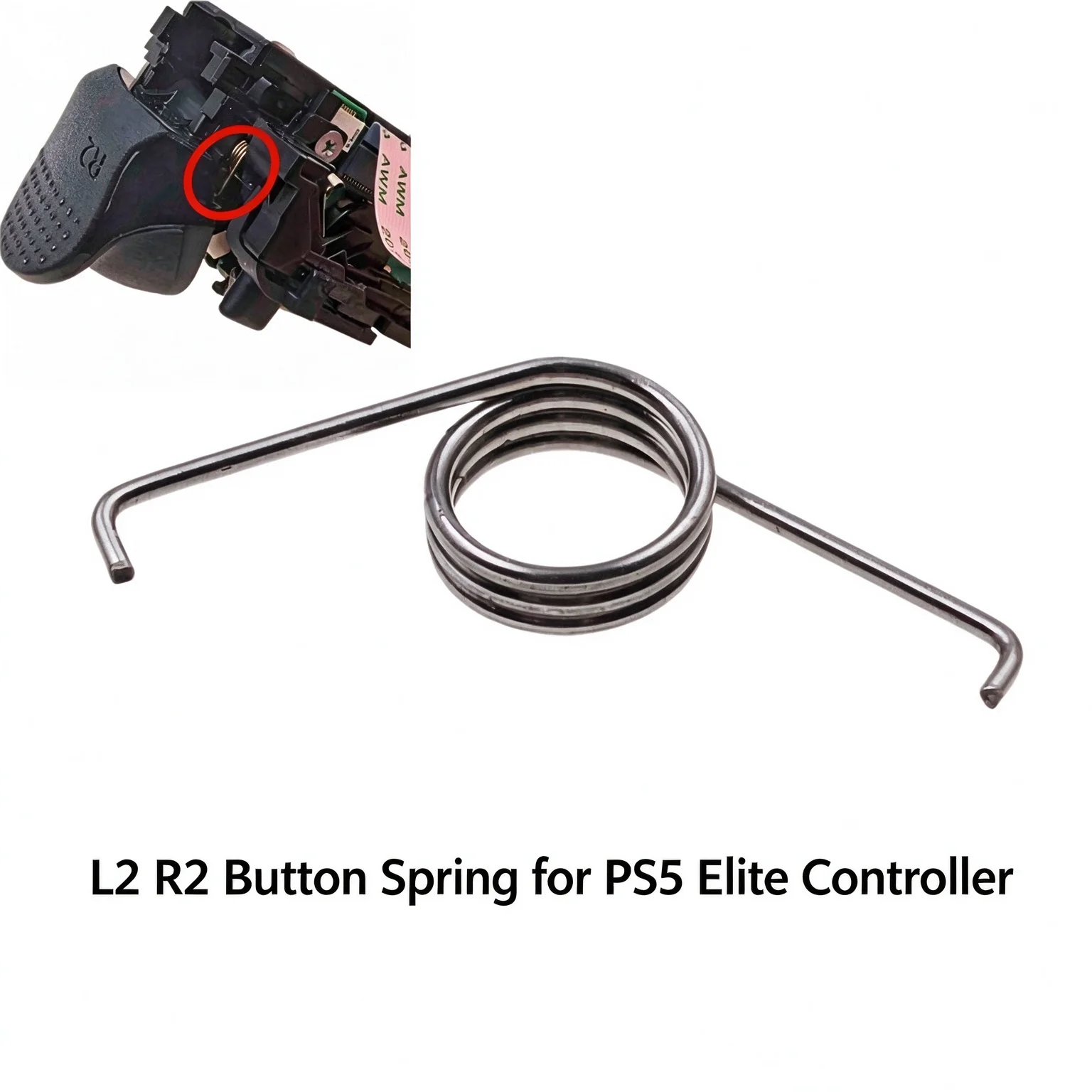 PS5 Elite Controller L2 R2 Buttons Spring, L2 R2 Shoulder Keys, Trigger Travel Adjustment Spring Compatible with PS5 Edge
