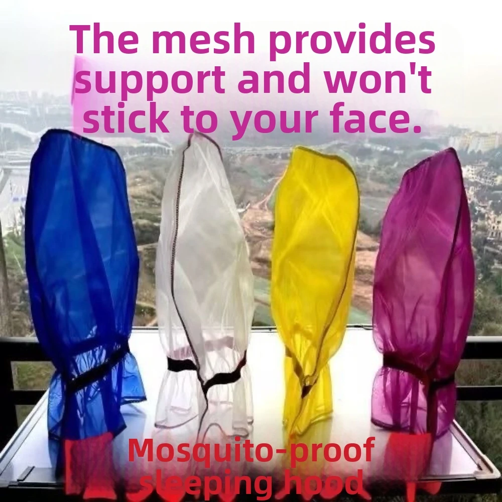 Breathable Head Cover Mosquito Net Wear-resistant Mosquito Protection Anti-willow Catkin Face Mask Polyester Multifunctional