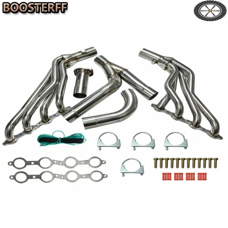 Exhaust Manifold Header For 99-06 4.8L/5.3L/6.0L Chevy/GMC GMT 800 Silverado/Sierra 1500