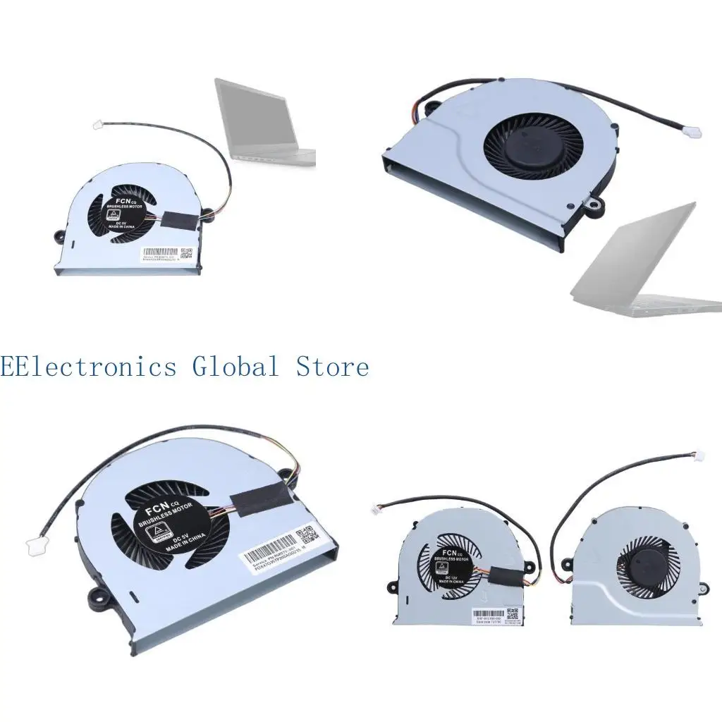 462B DC5V 12V 0.5A CPU Cooling Fan for FX63V FZ63VD FX63VD FX63VD7300 GL503VD 4Pin Laptops CPU Coolers Radiators