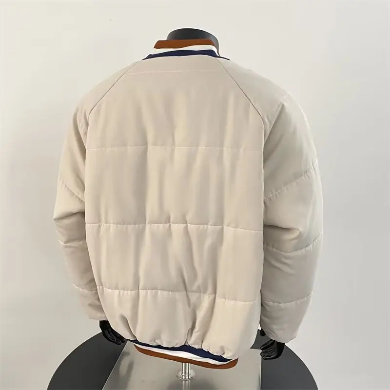 

Standing collar cotton jacket for men in winter 2025, new thick and warm cotton jacket, men's outerwear, bread jacket