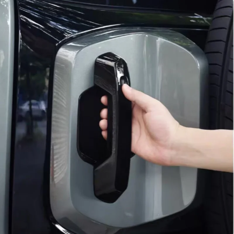 Protection décorative anti-rayures en carbone ABS pour poignée de porte extérieure et cuvette de poignée de porte pour Changan Deepal G318 2024-2025