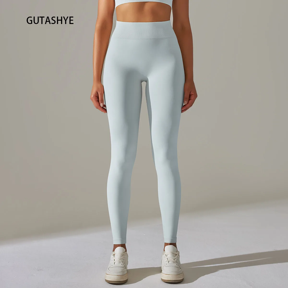 Gutashye Yoga lLeggings Women Solid Seamless Sport Leggings High Waist Tights Butt Lift Workout Running Sexy Gym Yoga Leggings