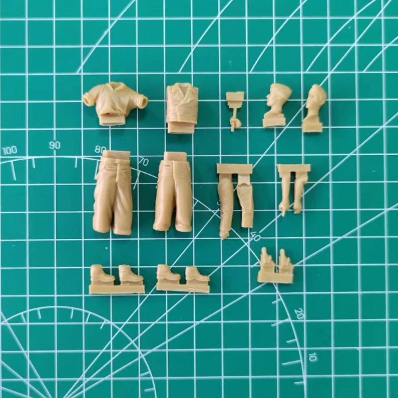 Schaal 1/35 gegoten harsfiguurmodelset Duitse tanker Onderhoud 2 figuren moeten zelf worden samengesteld en gekleurd