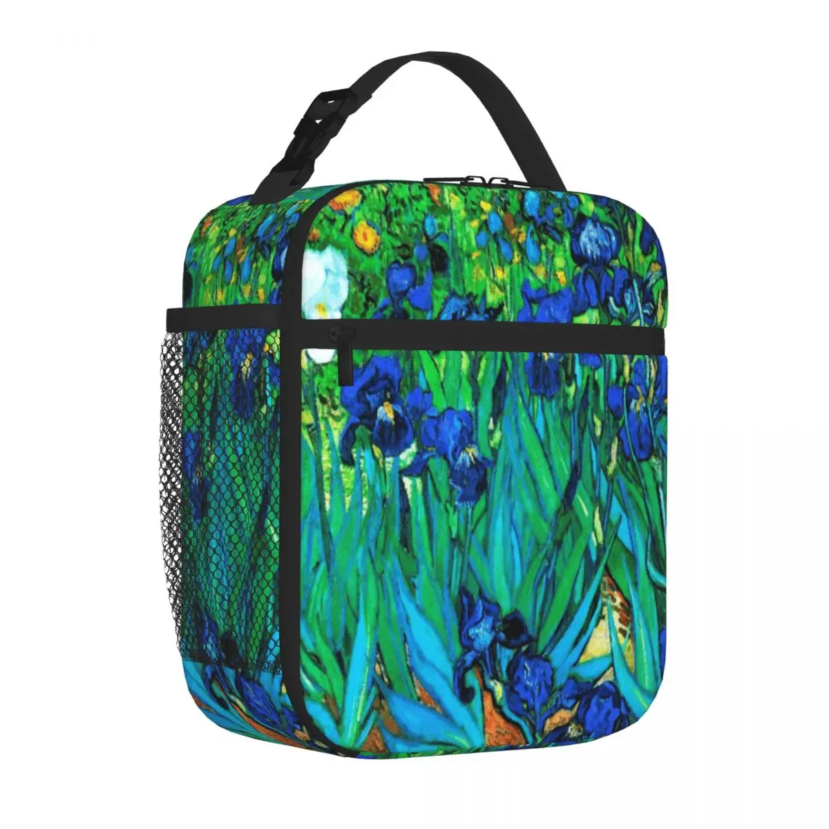Hot Sale Van Gogh Garden Irises HDR Animal Print Thermal Tote Balanced Diet Pack Lunch Bag
