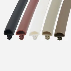 5M Wooden Door Slot Sealing Strip Bedroom Door Soundproof Windproof Door Seam Anti-Collision Buffer Rubber Strip