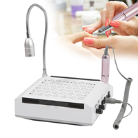 4-in-1 80W Professional Nail Machine Nail Drill Polish Nails DIY 360° LED for Nail Salon Beauty Parlors ABS material