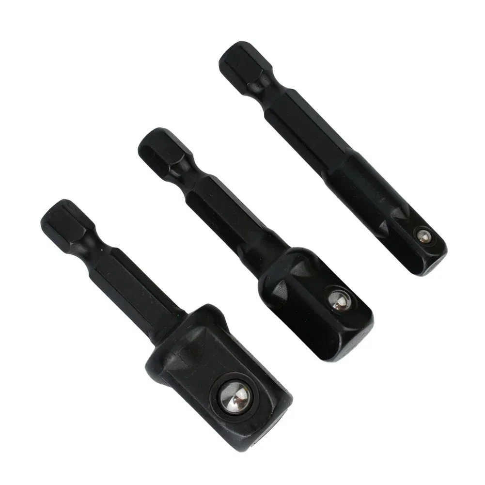 

Tool Hex Shank Extension Nut Driver 3pcs Kit 50mm For Electric Screwdriver Tool Hex Shank Extension Socket Adapter Black