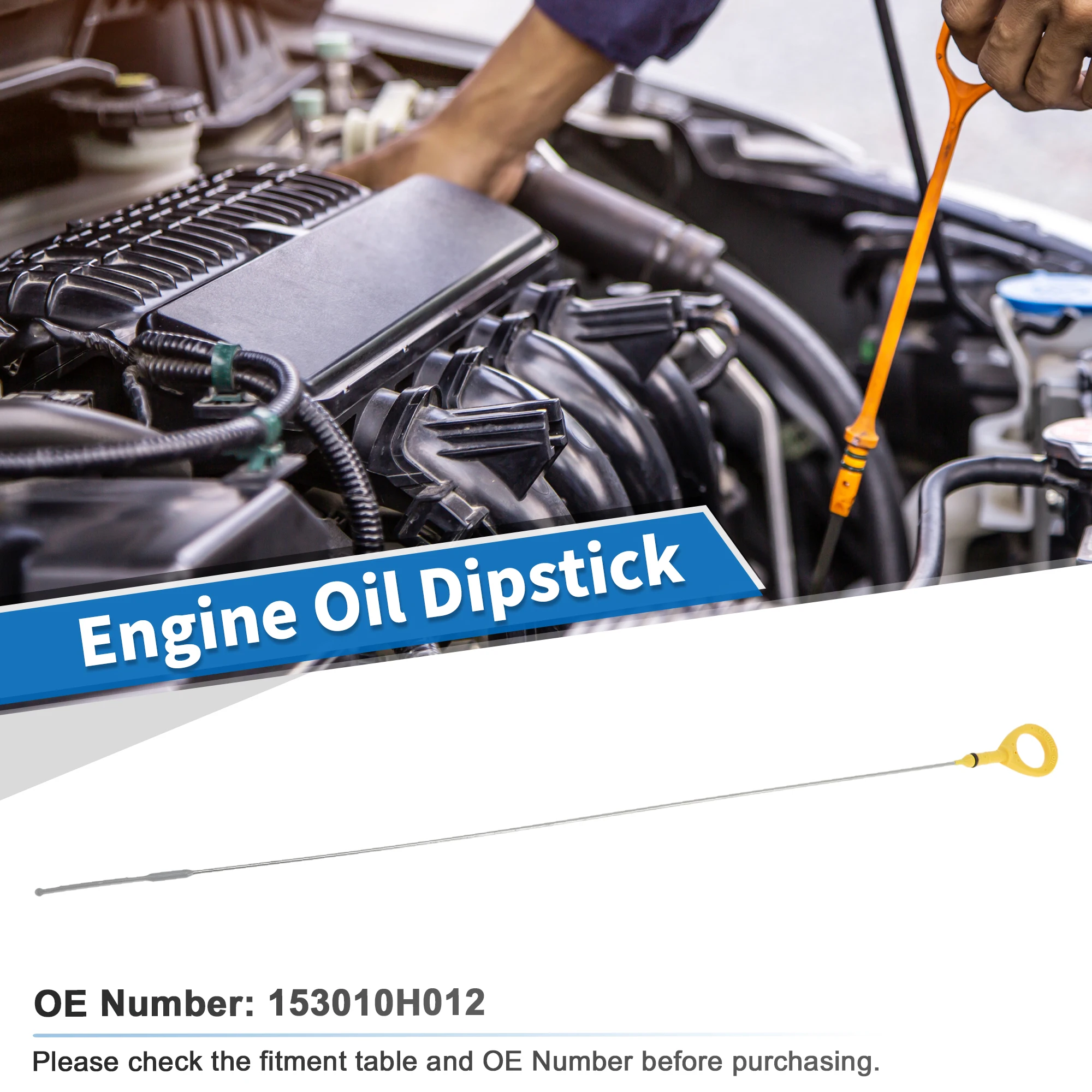 

UXCELL Engine Oil Dipstick Indicator for Scion tC 2.4L L4 - Gas 2007-2009 No.153010H012