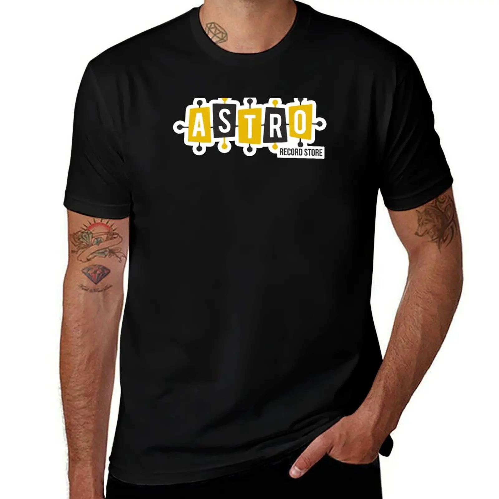 

Astro Record Store T-Shirt croswit shirt man anime clothes custom shirt shirts men graphic