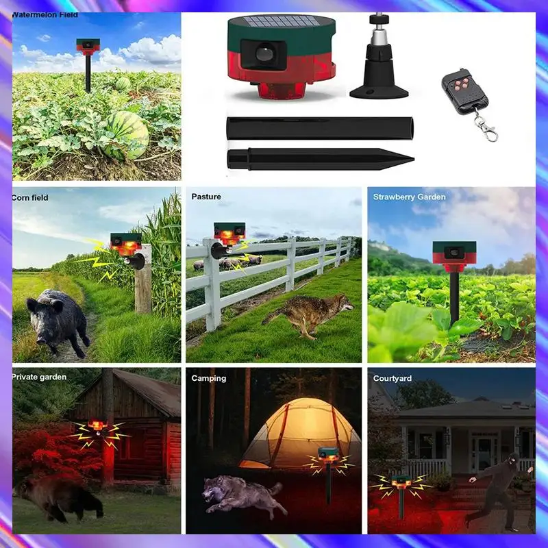 

M09K солнечная инфракрасная сигнализация, датчик движения, детектор, уличный водонепроницаемый отпугиватель животных, охранная сигнализация, 129 дБ, лая собаки