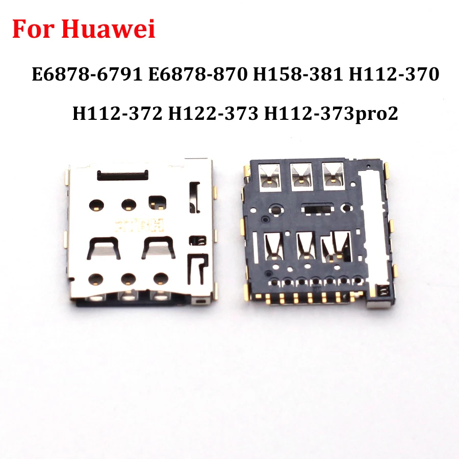 10 buah Slot baki pembaca kartu Sim berkualitas tinggi untuk Huawei E6878-6791 E6878-870 H158-381 H112-370 H112-372 H112-373pro2 H122-373